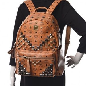 MCM Stark Medium Studded Backpack